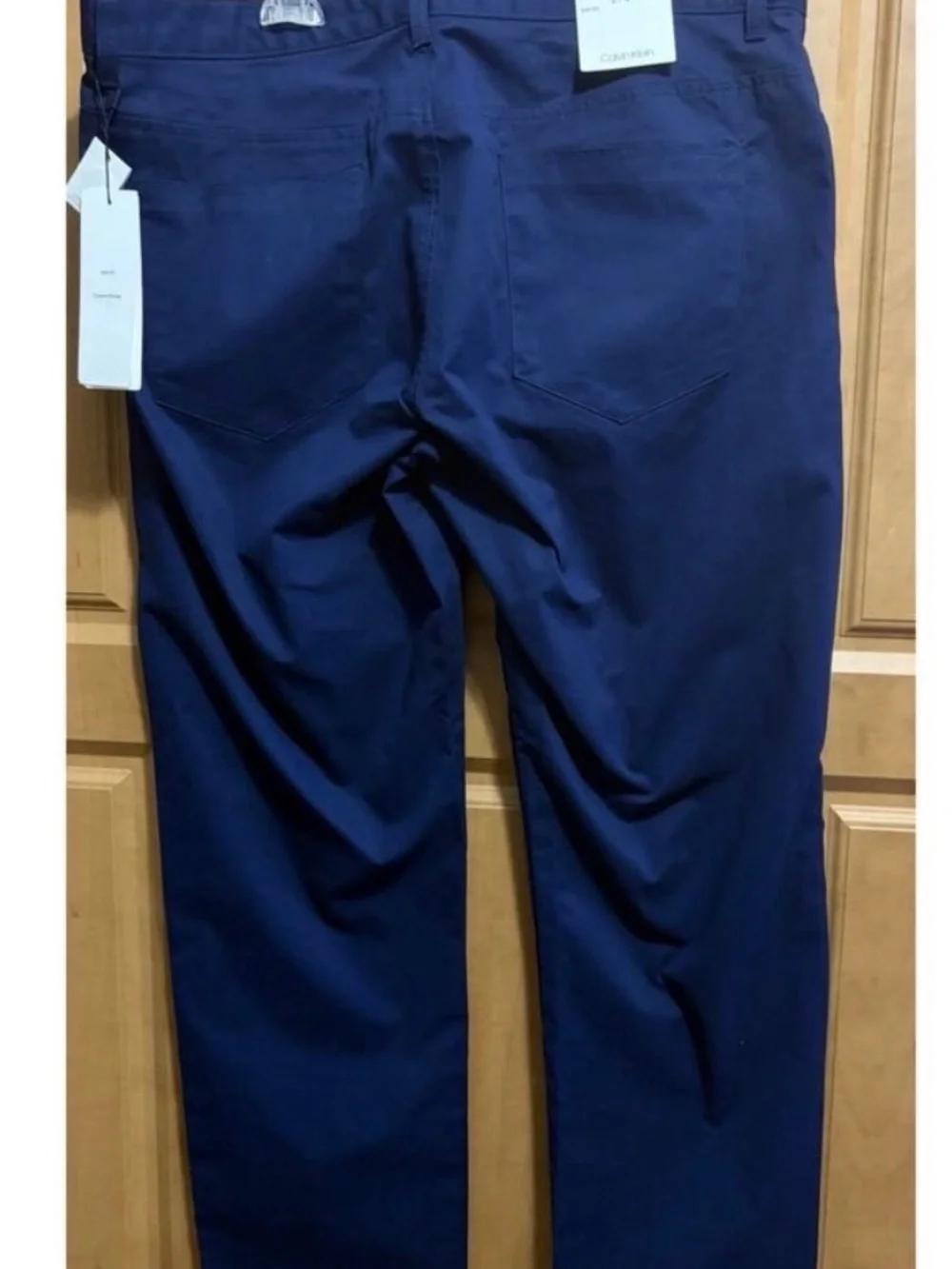 Calvin Klein Men's Deep Blue Slim Fit Chinos Size 36x30